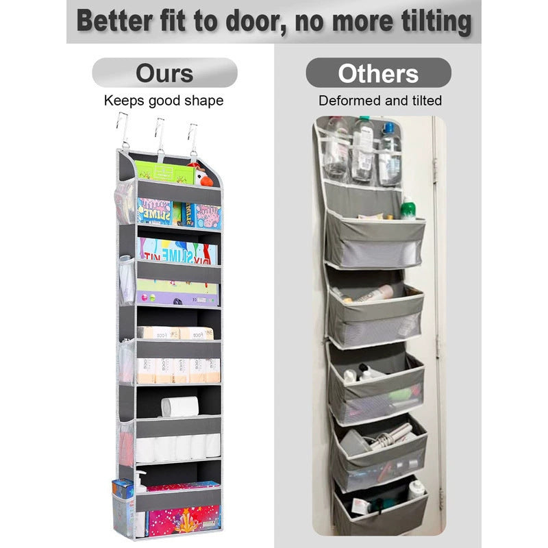Multi-Functional Hanging Storage Bag, Multi-Layer Organizer with Hooks, Closet & Bathroom Organizing Essential