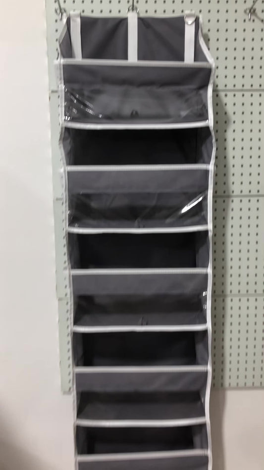 Multi-Functional Hanging Storage Bag, Multi-Layer Organizer with Hooks, Closet & Bathroom Organizing Essential